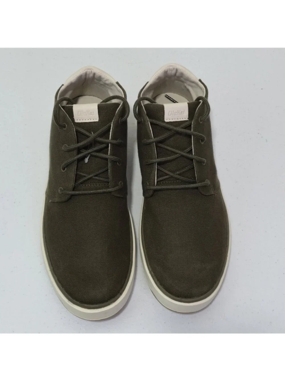 OluKai Papaku Canvas Chukka Boots Size Men's 8 / Women's 9.5 Olive Green NWOB
